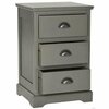 Safavieh Griffin 3 Drawer Side Table- Grey - 26.75 x 13.75 x 17.75 in. AMH5717A